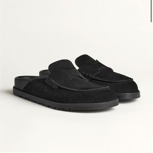 Hermes “Go” Mules in Black